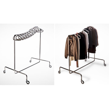 Steel Rack Garment Stand Cloth Round Tube Display (GDS-102)